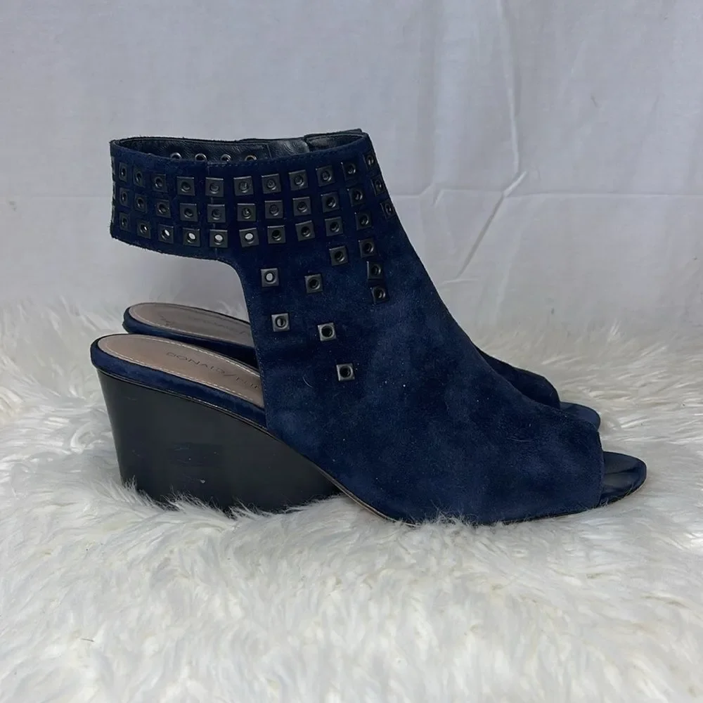 Donald J Pliner Jane SP Black‎ Kid Suede Heels Sz 10